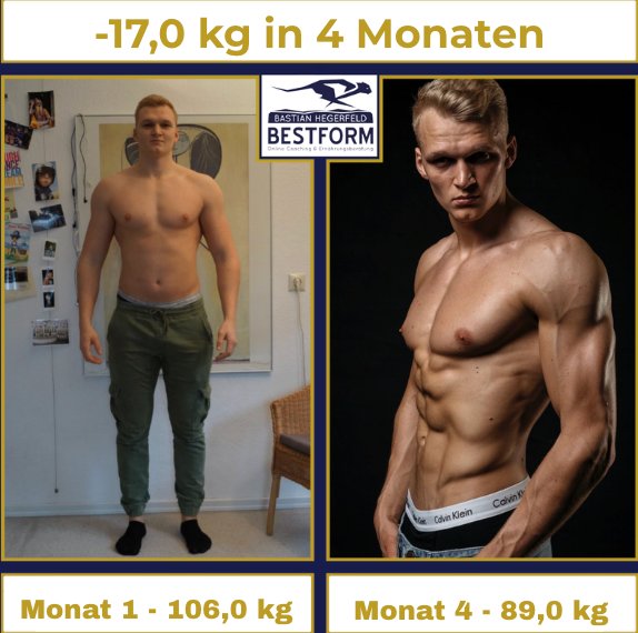 Bastian Hegerfeld: -17 kg in 4 Monaten